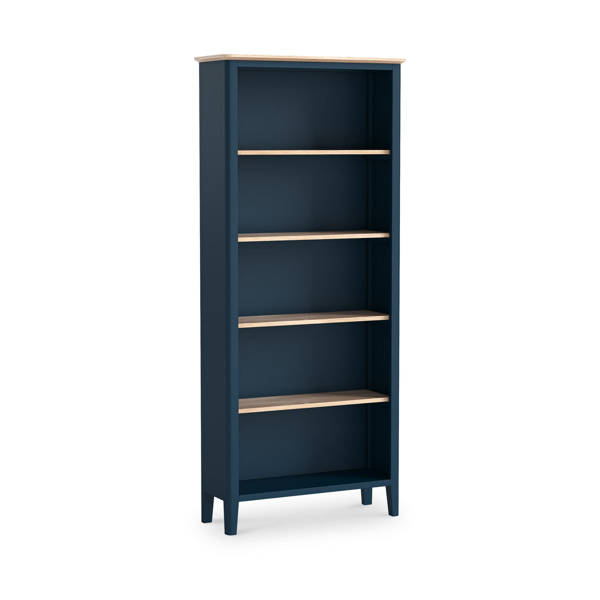 Penrose Navy Blue Large Bookcase from Roseland Furniture