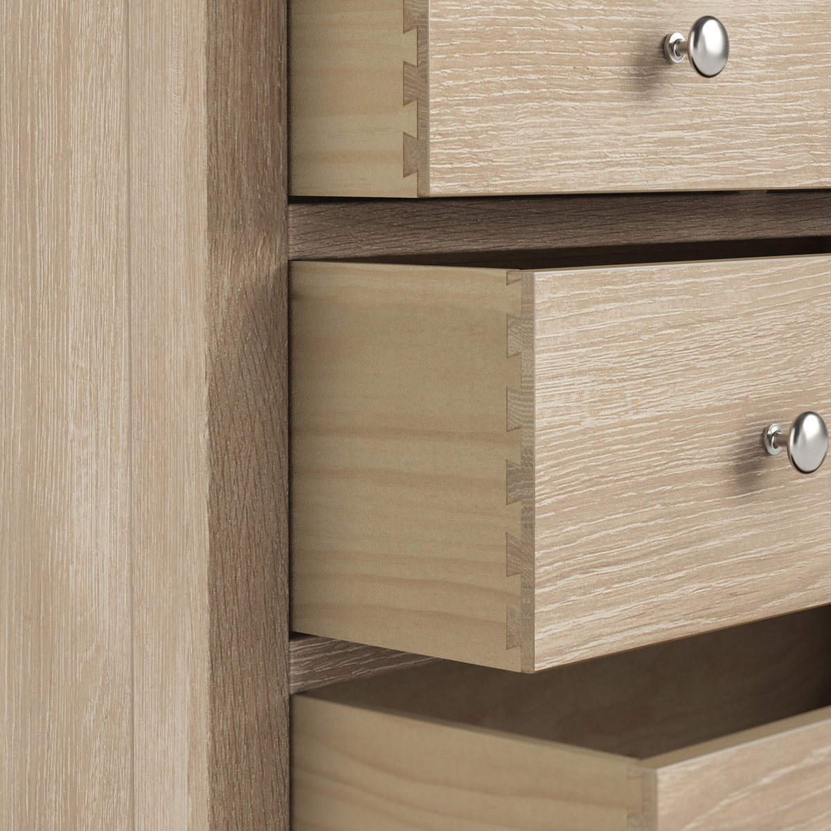 Farrow Oak 2 Over 3 Chest Of Drawers