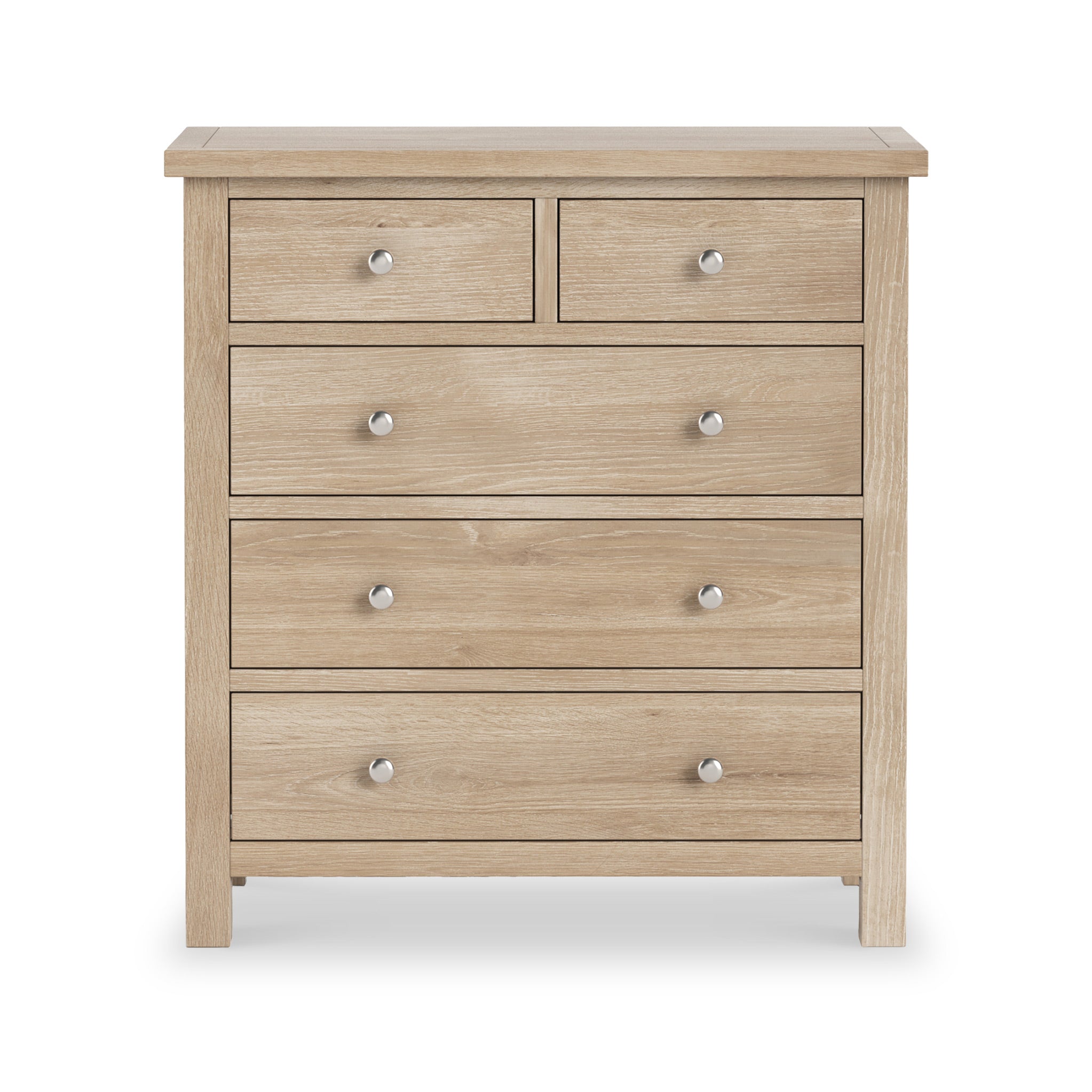 Farrow Washed Oak 2 Over 3 Chest Of Drawers | Roseland Furniture