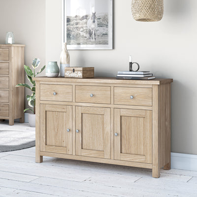 Farrow Washed Oak Large Sideboard