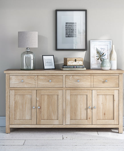 Farrow Oak Extra Large Sideboard Cabinet from Roseland Furniture