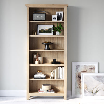 Farrow Washed Oak Large Bookcase