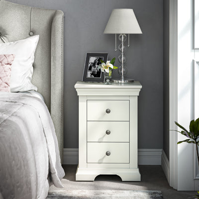 Colette 3 Drawer Bedside Table