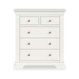 Colette Warm White 2 Over 3 Chest Of Drawers from Roseland Furniture