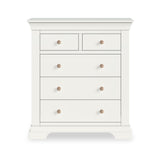 Colette Warm White 2 Over 3 Chest Of Drawers from Roseland Furniture