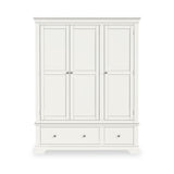 Colette Warm White Triple Wardrobe Drawer from Roseland Furniture