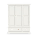 Colette Warm White Triple Wardrobe Drawer from Roseland Furniture