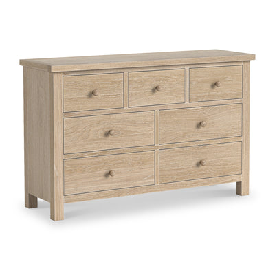 Trelan Washed Oak 3 Over 4 Chest of Drawers