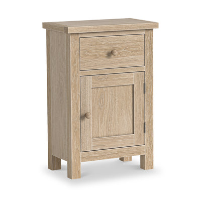 Trelan Washed Oak Single Drawer Small Cupboard