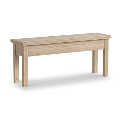 Trelan Washed Oak Shallow Storage Bench