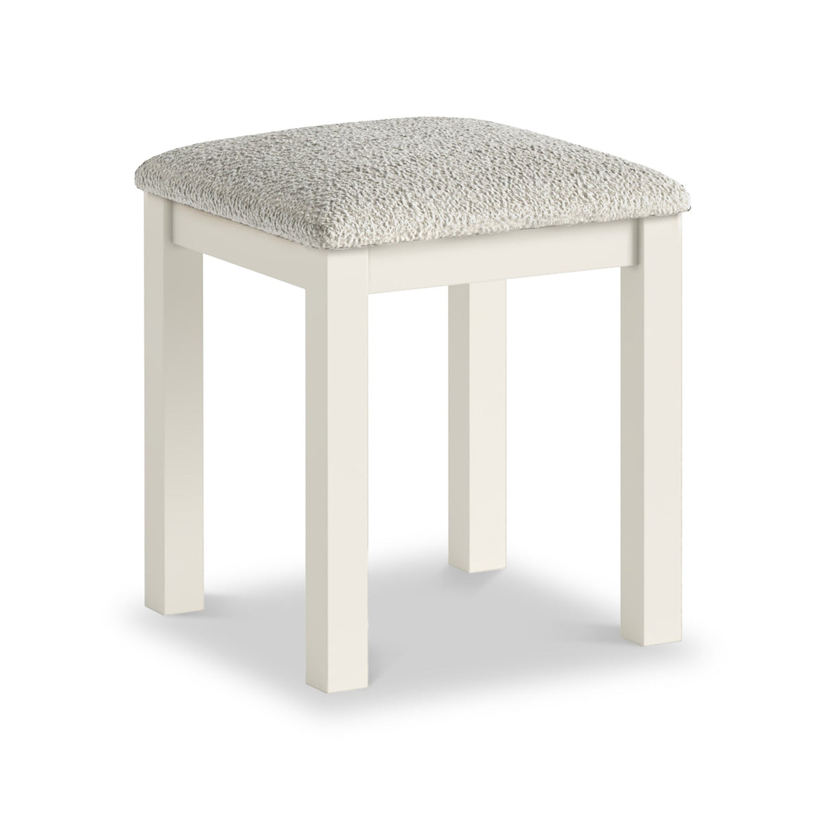 Trelan Painted Boucle Dressing Table Stool - Coconut from Roseland Furniture