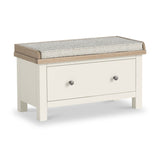 Trelan Painted Storage Bench With Drawer Coconut from Roseland Furniture