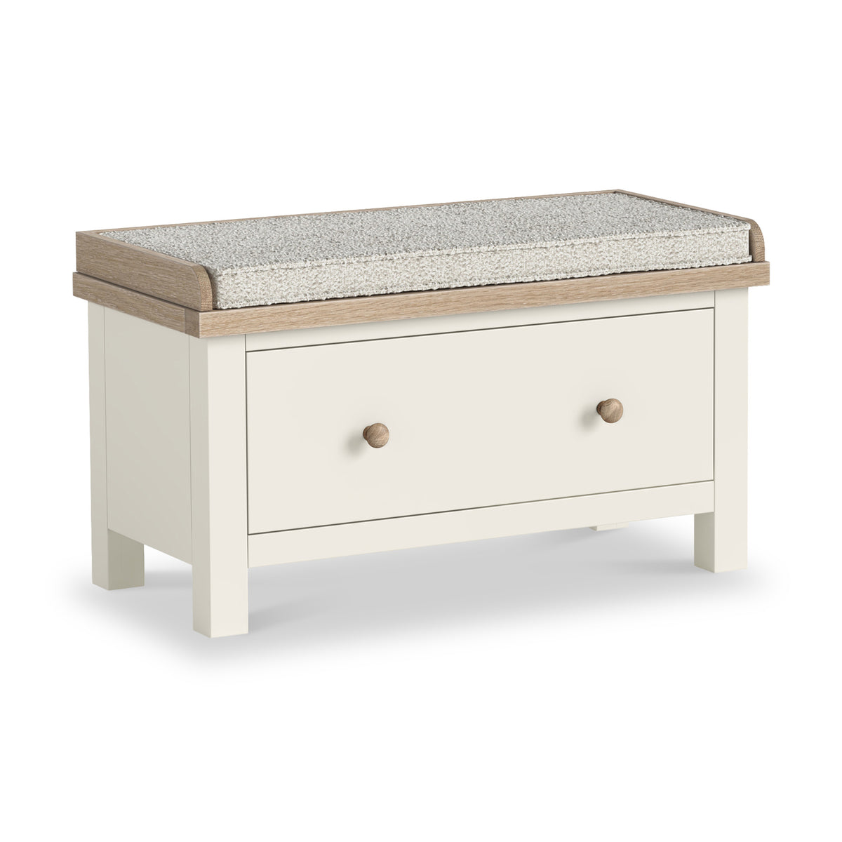 Trelan Painted Storage Bench With Drawer Coconut from Roseland Furniture