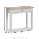 Trelan Single Drawer Dressing Table from Roseland Furniture