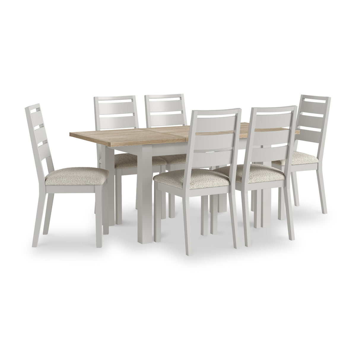 Trelan Painted 120 165cm Ext Dining Table Grey from Roseland Furniture
