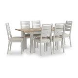 Trelan Painted 120 165cm Ext Dining Table Grey from Roseland Furniture