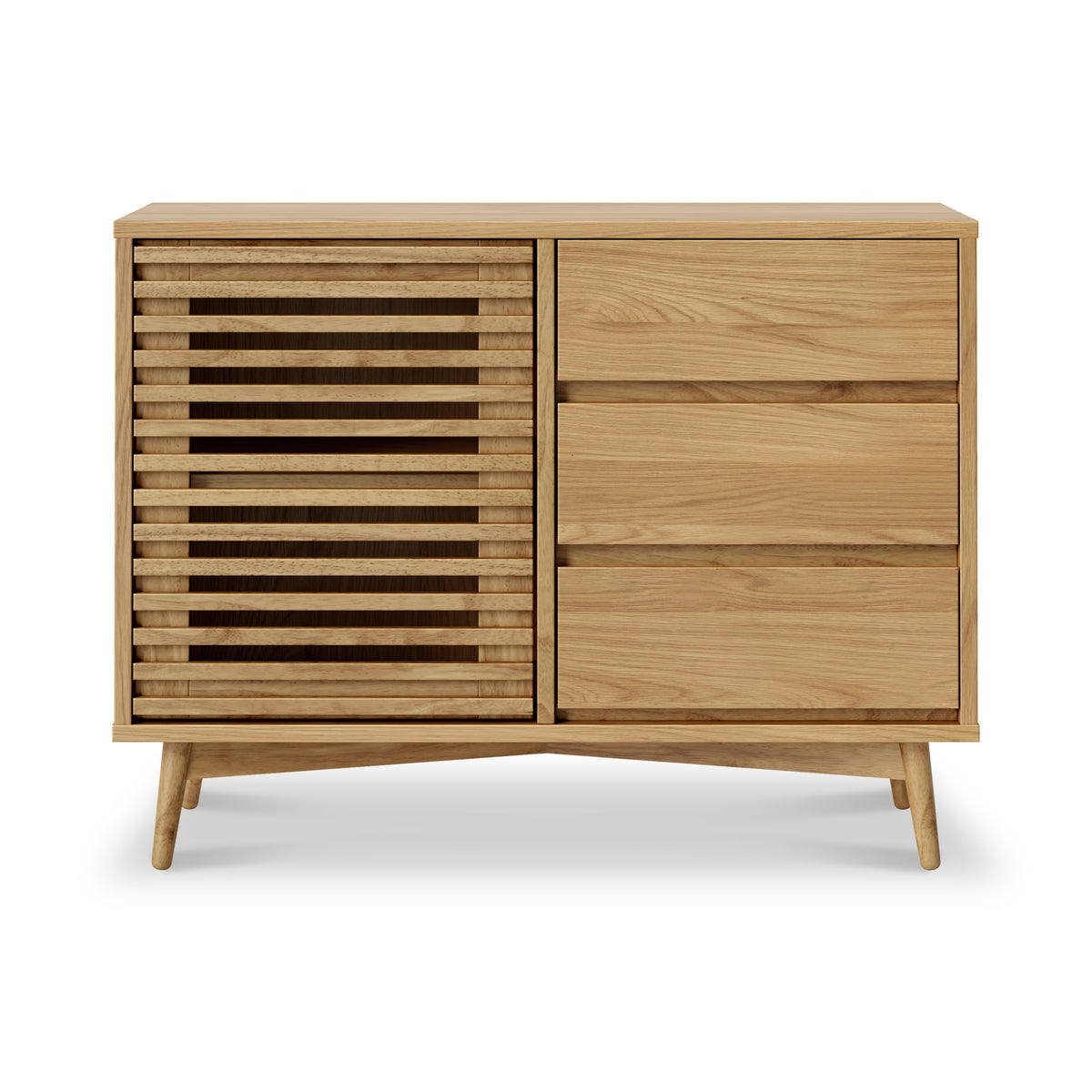 Kari-oak-2-door-sideboard-light-stain from Roseland Furniture