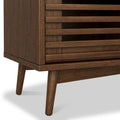 Kari-oak-150cm-wide-tv-unit-dark-stain from Roseland Furniture