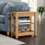Penryn Oak Slim Sofa Side Table from Roseland Furniture