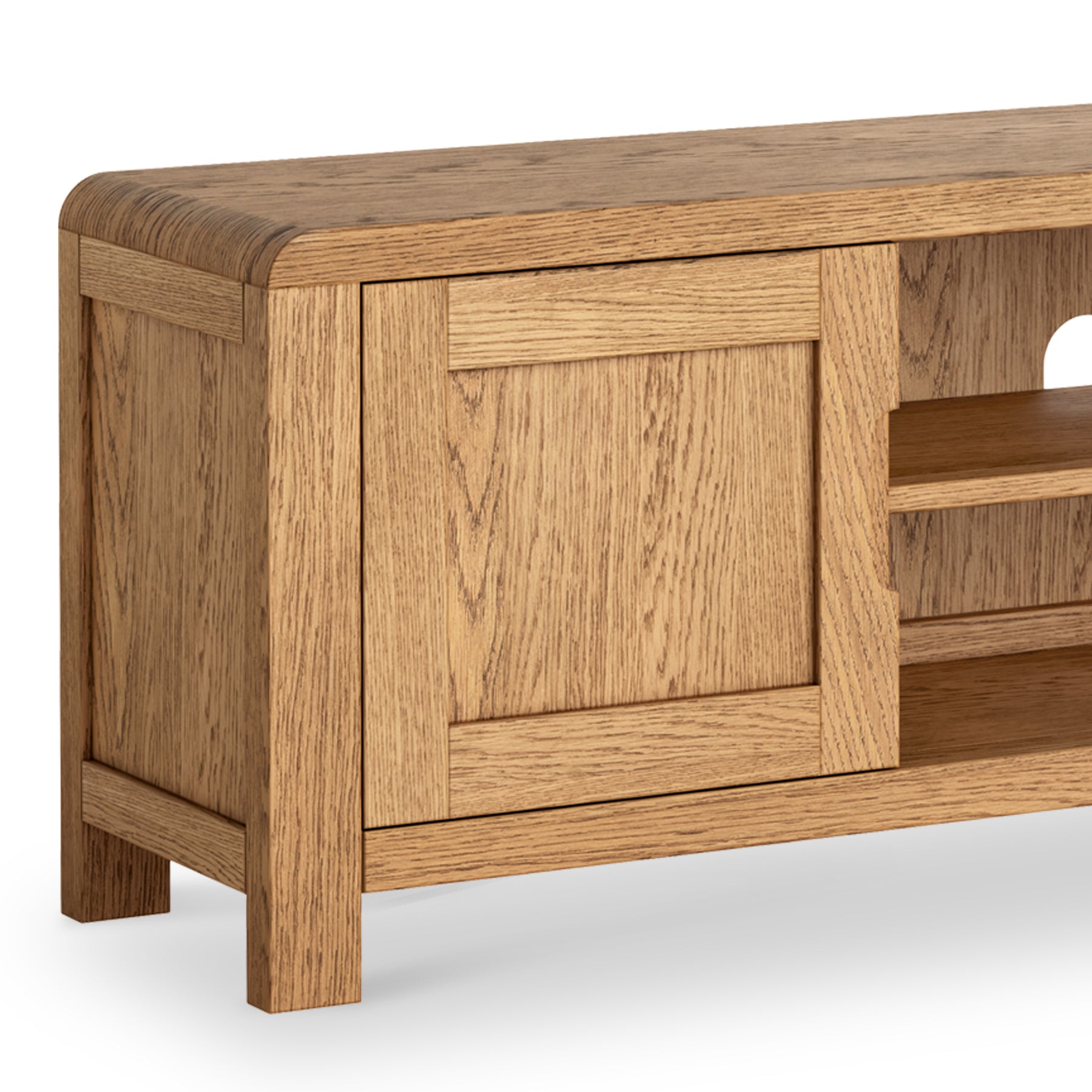Penryn Oak 160cm TV Unit from Roseland Furniture