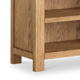 Penryn Oak Low Bookcase from Roseland Furniture