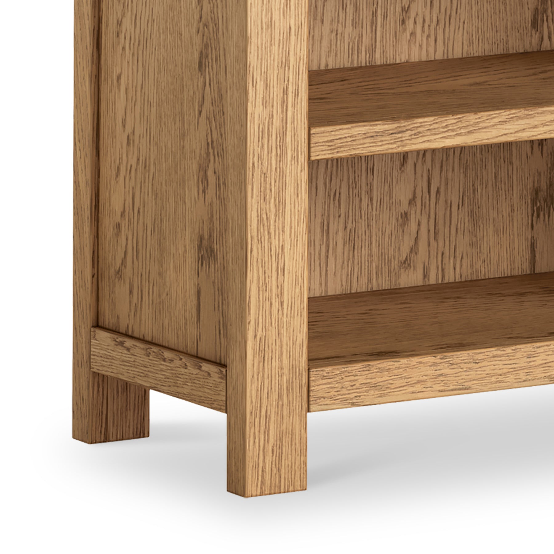 Penryn Oak Low Bookcase from Roseland Furniture