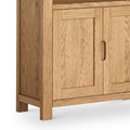 Penryn Oak 2 Door Large Bookcase from Roseland Furniture