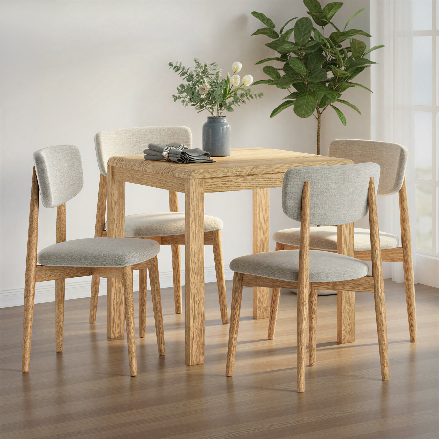Penryn Oak 80cm Bistro Dining from Roseland Furniture