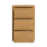 Mylor Oak 3 Drawer Bedside Table from Roseland Furniture