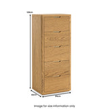 Mylor Oak 5 Drawer Tallboy Chest dimensions