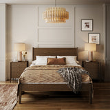 Cavell Oak Brown Bed Frame Lifestyle