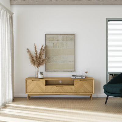 Flintham Oak 160cm Large TV Unit