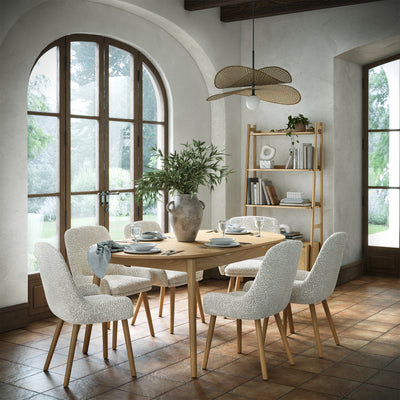 Flintham Oak 180-230cm Oval Extendable Dining Table