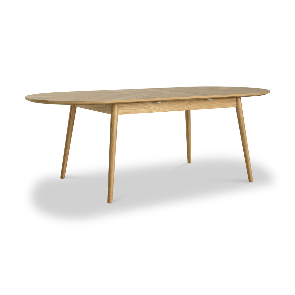 Flintham Oak 180-230cm Oval Extendable Dining Table for Roseland