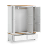 Farrow XL Triple Wardrobe with 2 Drawers from Roseland Furniture