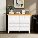 Farrow-4-over-6-drawer-chest-white  from Roseland Furniture