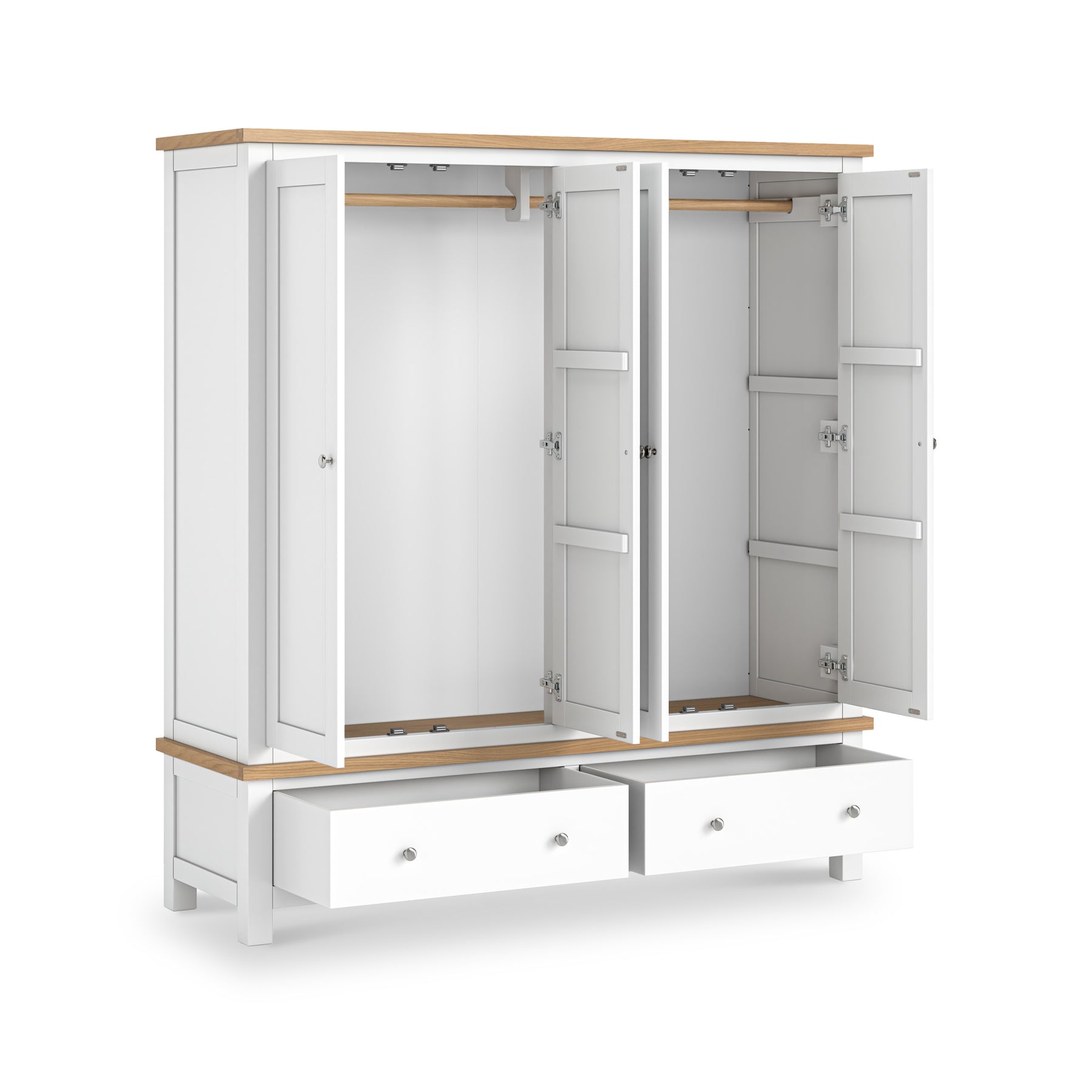 Farrow 4 Door Wardrobe White from Roseland Furniture