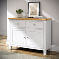 Farrow-XL-2-Door-2-Drawer-white from Roseland Furniture