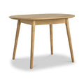 Flintham Oak 115cm Oval Dining Table Dims from Roseland Furniture