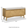Flintham Oak Storage Bench