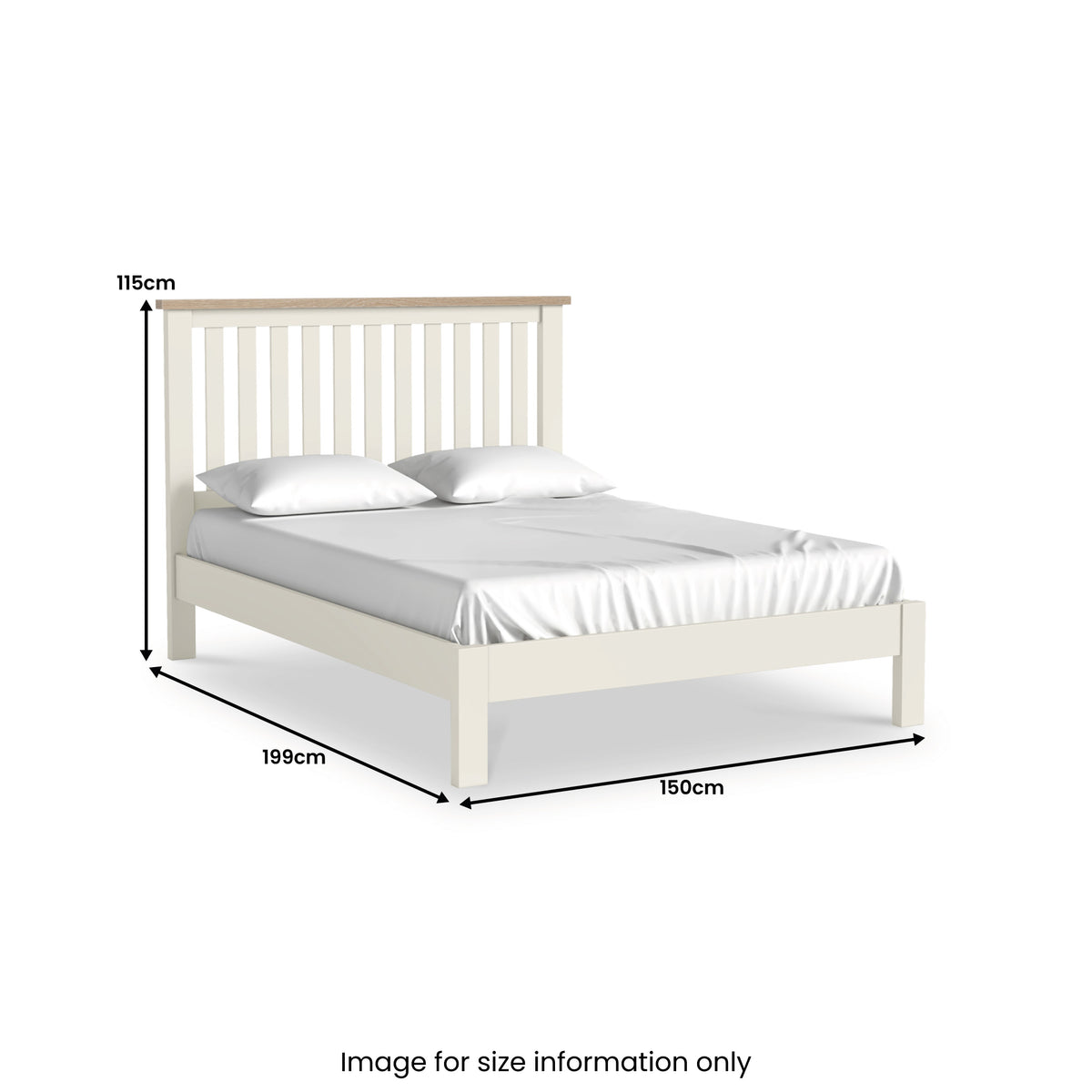 Trelan Bedframe Double Coconut from Roseland Furniture