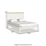 Trelan Bedframe Double Coconut from Roseland Furniture