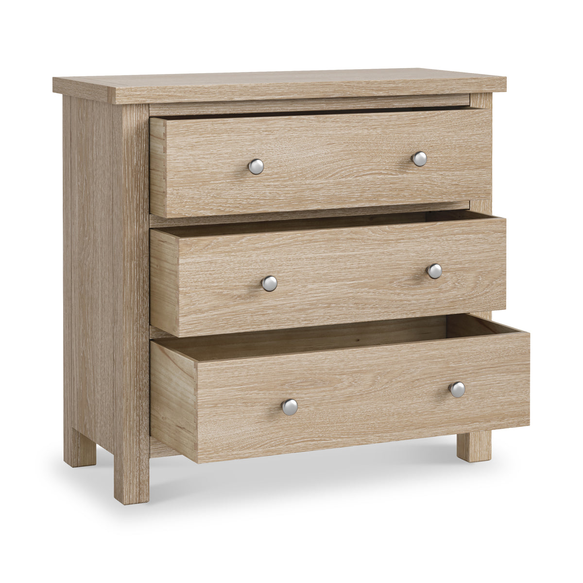 Farrow Oak 3 Drawer Chest from Roseland Furniture