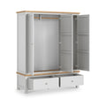 Farrow XL Triple Wardrobe with 2 Drawers from Roseland Furniture