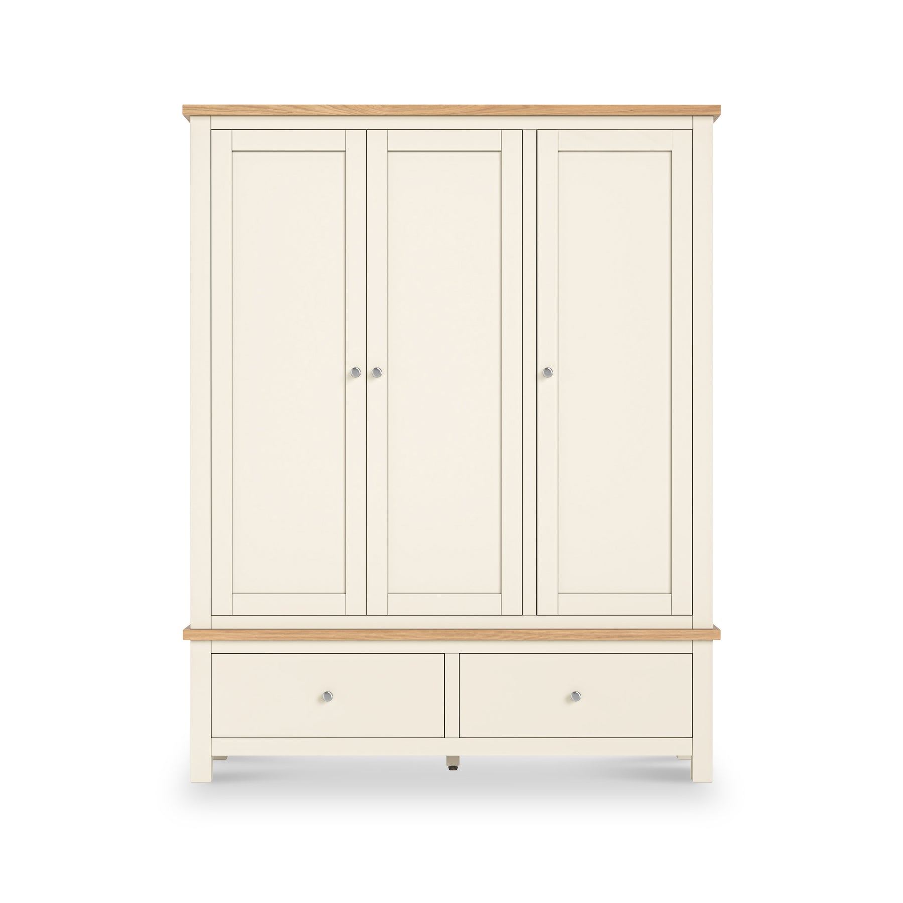 Farrow XL Triple Wardrobe with 2 Drawers from Roseland Furniture