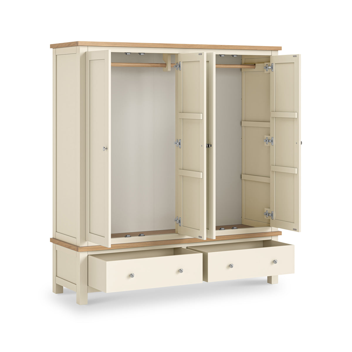 Farrow 4 Door Wardrobe Cream from Roseland Furniture
