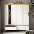 Farrow-4-door-wardrobe-cream from Roseland Furniture