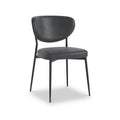 Alfaro Faux Leather Dining Chair Charcoal from Roseland Furniture