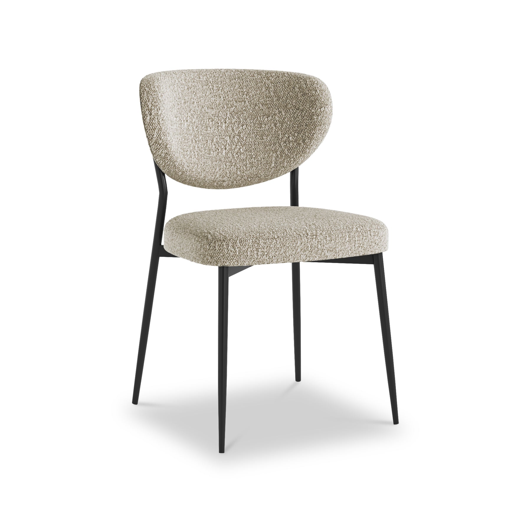 Fierro Boucle Dining Chair Oatmeal from Roseland Furniture