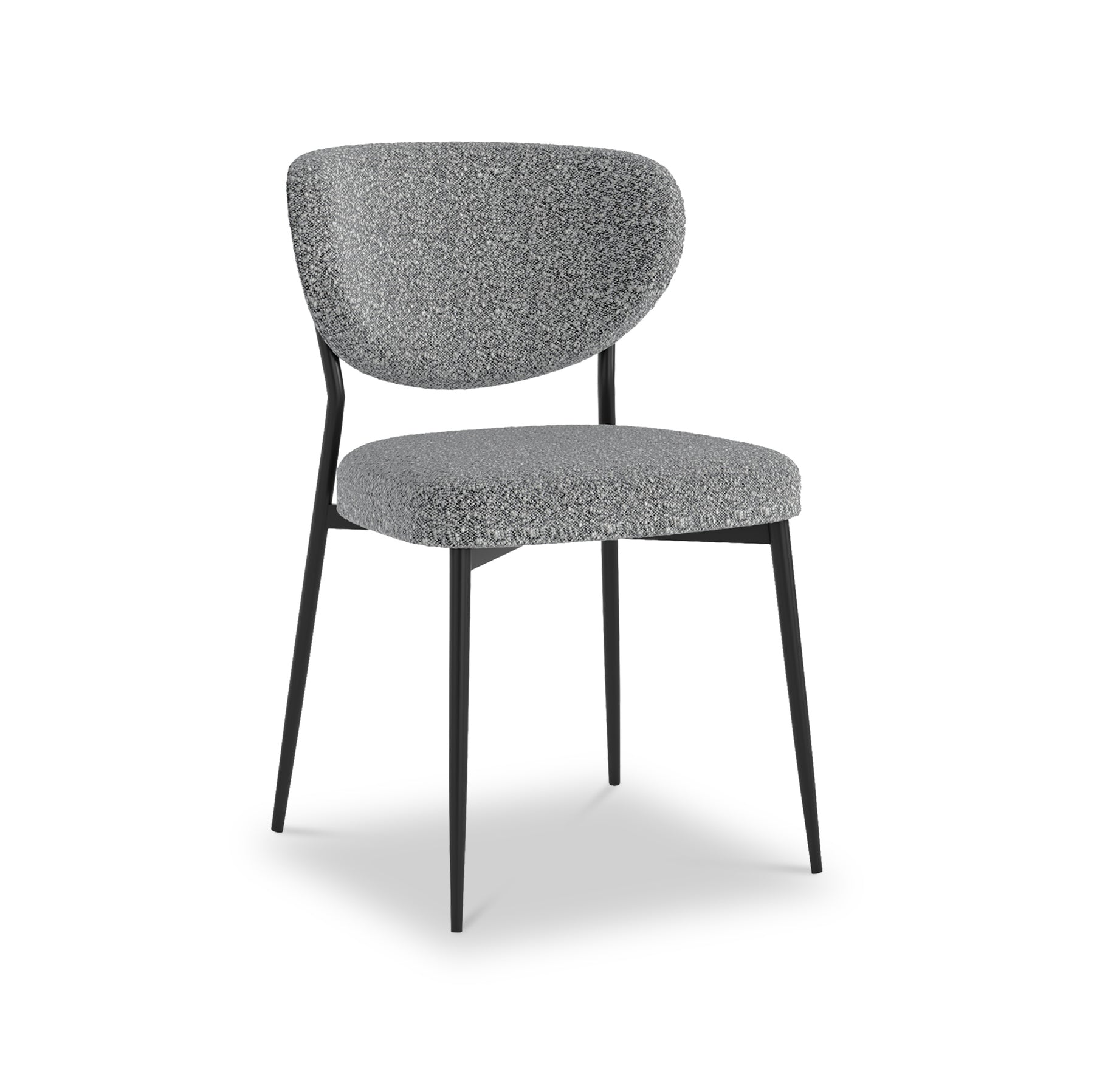 Fierro Boucle Dining Chair Grey from Roseland Furniture